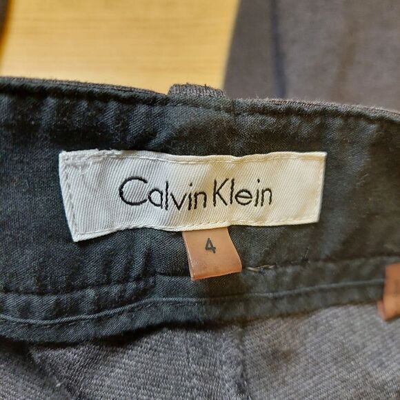 Womans Calvin Klein sz 4 Gray Dress Pants - Picture 8 of 11